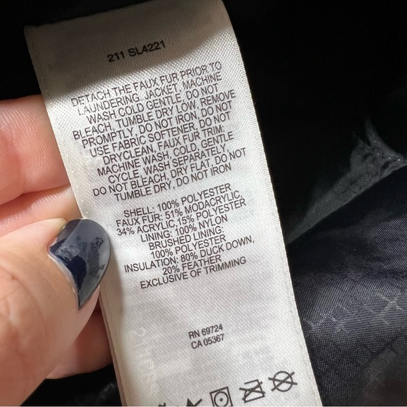 Columbia Down Home Diva Long Winter Jacket Duck Down With Faux Fur Hood - Picture 11 of 12